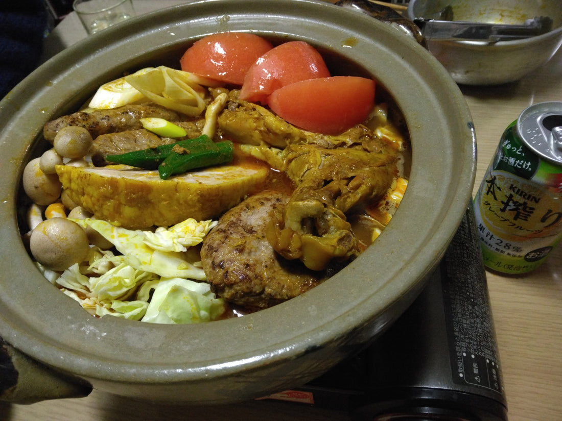 冷凍スープカレーでカレー鍋！